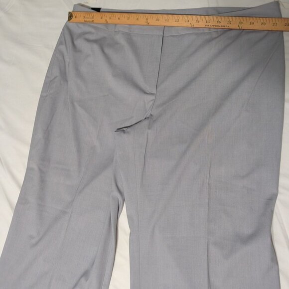 Jones New York Womens Modern Fit Stretch Pants 20W Light Gray Slim Thru Thigh - Picture 10 of 12